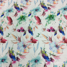 Lovely Bird and Flower Printed Fabric for Garment